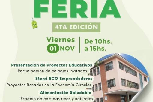 El 1 de Noviembre es la Eco Feria del Lourdes